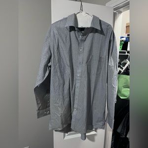 Gray cotton Stafford button up shirt